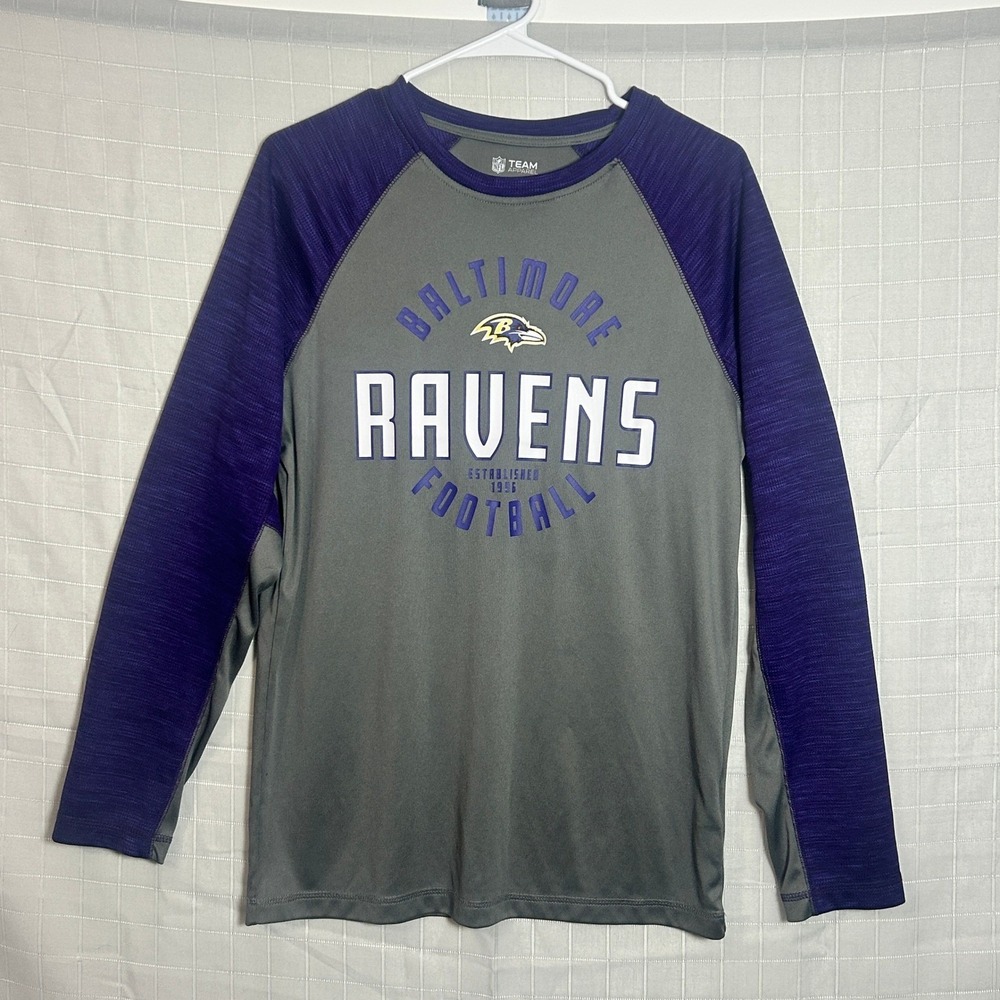 Baltimore Ravens Long Sleeve Shirt Mens M NFL Team Apparel Purple‎ Gameday